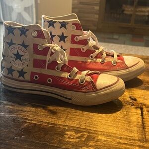Converse Kids High-Tops - Red, White, Blue Stars